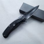 DA315 Steel and Solid Wood G10 Blade Handle Outdoor Folding Tool - Image 2