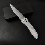 BM710 White Aluminum Alloy Handle 8cr13 Outdoor Folding Tool - Image 6