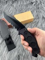 KA-5557 58-60HRC Outdoor Tool with Half Serrated Edge - Image 5