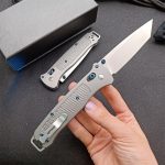 BM537GY M390 Steel Titanium Alloy Handle Outdoor Folding Tool - Image 8