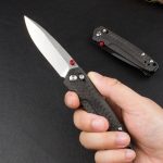 BM485 Carbon Fiber Handle D2 Outdoor Folding Tool - Image 9