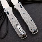 BM537GY M390 Steel Titanium Alloy Handle Outdoor Folding Tool - Image 3