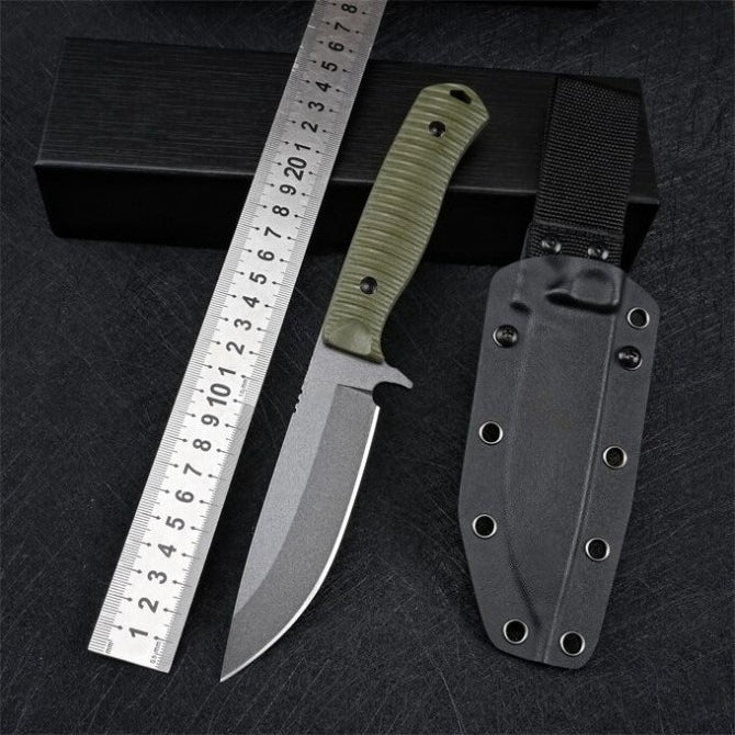 804135a84170f1888776f7060ba58c12 BM539GY Green G10 Handle DC53 Steel Outdoor EDC Tool - Image 1