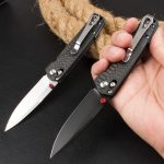 BM485 Carbon Fiber Handle D2 Outdoor Folding Tool - Image 10