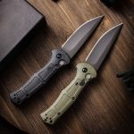 BM9070 Nylon Fiber Handle CNC Water-milled Gray Titanium-plated D2 Steel Outdoor Portable Tool - Image 5