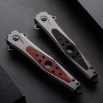 G10 Redwood Handle Folding Outdoor Tool - Image 2