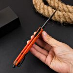 BM537GY Orange Fiberglass Handle Folding Outdoor Tool - Image 6