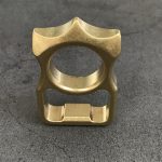 GOODEDC Stonewashed Brass Bottle Opening EDC Keychain Tool - Image 4