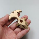 Outdoor Brass Decoration EDC Keychain Portable Backpack Pendant Tool