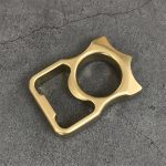 GOODEDC Stonewashed Brass Bottle Opening EDC Keychain Tool - Image 3