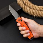 BM537GY Orange Fiberglass Handle Folding Outdoor Tool - Image 7