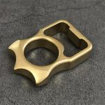 GOODEDC Stonewashed Brass Bottle Opening EDC Keychain Tool - Image 2