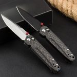 BM485 Carbon Fiber Handle D2 Outdoor Folding Tool - Image 7