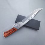 Large Folding Outdoor Tool with Redwood Handle