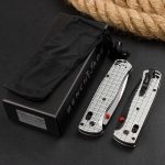 BM535 Bk-4 Checkered Aluminum Handle D2 Outdoor Folding Tool - Image 13