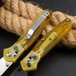 BM940 Transparent Yellow Handle D2 Steel Outdoor Folding Tool - Image 5