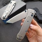 BM537GY M390 Steel Titanium Alloy Handle Outdoor Folding Tool - Image 6