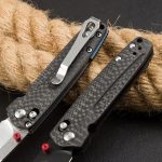 BM485 Carbon Fiber Handle D2 Outdoor Folding Tool - Image 5