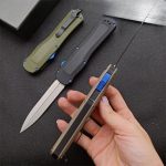 BM3400 G10 Composite Handle with Titanium Matte Finish for Outdoor Portable Tools - Image 3