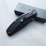 DA315 Steel and Solid Wood G10 Blade Handle Outdoor Folding Tool - Image 4