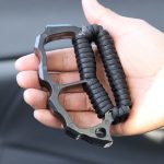 Black Carbon Fiber Finger Bottle Opener Outdoor Tool