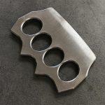 Solid Pure Steel Knuckle Duster for Tactical Self-Defense - 图片 5
