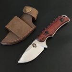 Liome Tactical Knife with Fixed Blade and Premium Wood Grip for Outdoor Use - 图片 2