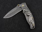 Pocket EDC Knife with War Goddess Pattern Handle for Outdoor Adventures - 图片 9