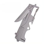 Multi-Use Stainless Steel EDC Tool Mini Knife Keychain Bottle Opener Handy - 图片 3