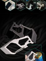 Stainless Steel Alpine Knuckle Duster Defender: Multi-Mount Safety Clip - 图片 4