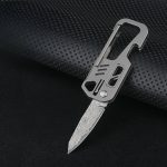 Titanium Key Holder Compact High End Mens Car Keychain Mini Utility Knife - 图片 2