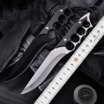 Outdoor Survival Fixed Blade Knife with Knuckle Duster Protection - 图片 2