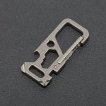 Versatile Titanium Carabiner Multi-Tool Keychain for Outdoor Adventures - 图片 9