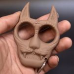 Tiger Head Knuckle Duster Keychain - 图片 5