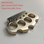 Emergency Self-Defense Brass Knuckle Duster for Personal Security - 图片 6