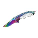 Patterned Survival Folding Knife Portable Outdoor Multitool Blade - 图片 5