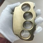 Pure Brass Knuckle Duster Self-Defense Equipment for Maximum Security - 图片 9