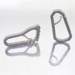 Springy Footprint TC4 Titanium Keyring - 图片 6