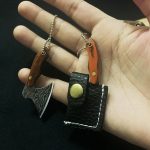 Miniature Axe Knife Keychain Charm for Easy Carry and Utility - 图片 26