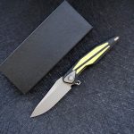 G10 Handle 154 Steel Folding Camp Pocket Knife - 图片 9