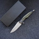 G10 Handle 154 Steel Folding Camp Pocket Knife - 图片 8