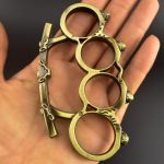 Small Bun Knuckle Duster Compact Four Finger Defense Tool - 图片 3