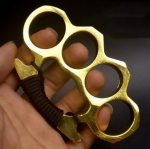 Heavy Duty Brass Knuckle Duster Four Finger Protection Tool - 图片 5