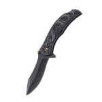 Stainless Steel Dragon Snake Folding Knife Portable Camping Utility Blade - 图片 10