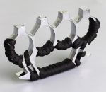 Brass Knuckle Duster with Four Finger Defense for Personal Safety - 图片 3