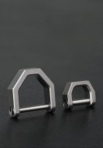 Outdoor Titanium Keychain with Horseshoe D-Lock Buckle - 图片 6