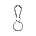 Minimalist Titanium Keychain Clip Key Ring Holder Creative Stylish Car Accessory - 图片 6