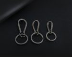 Minimalist Titanium Keychain Clip Key Ring Holder Creative Stylish Car Accessory - 图片 3