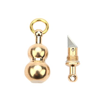Creative Gourd Mini Knife Brass Keychain Cutter EDC Box Opener
