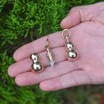 Creative Gourd Mini Knife Brass Keychain Cutter EDC Box Opener - 图片 7